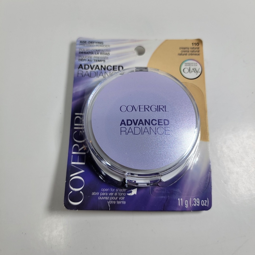 NEW RARE COVERGIRL ADVANCED RADIANCE AGE-DEFYING PRESSED POWDER 110 Creamy OLAY